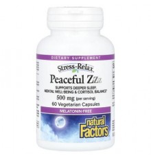 Natural Factors, Stress-Relax®, Peaceful ZZZ, 60 Vegetarian Capsules (250 mg per Capsule)