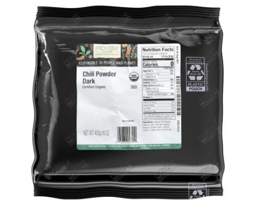 Frontier Co-op, Organic Chili Powder Dark, 16 oz (453 g) Frontier Co-op, Organic Chili Powder Dark, 16 oz (453 g)