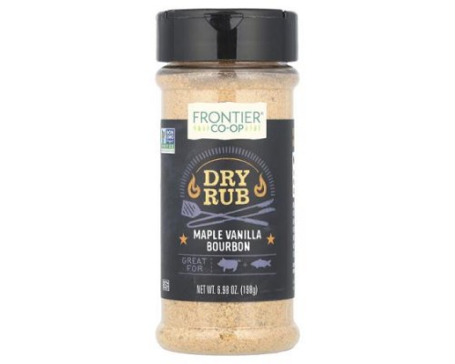 Frontier Co-op, Dry Rub, Maple Vanilla Bourbon, 6.98 oz (198 g) Frontier Co-op, Dry Rub, Maple Vanilla Bourbon, 6.98 oz (198 g)
