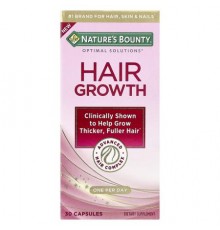 Nature's Bounty, Optimal Solutions®, Hair Growth, 30 Capsules