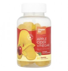 Chapter Six, Apple Cider Vinegar Gummies, Pineapple, 60 Gummies (250 mg per Gummy)