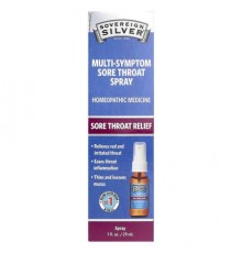 Sovereign Silver, Multi-Symptom Sore Throat Spray, 1 fl oz (29 ml)