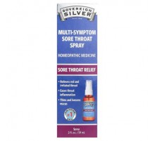 Sovereign Silver, Multi-Symptom Sore Throat Spray, 2 fl oz (59 ml)