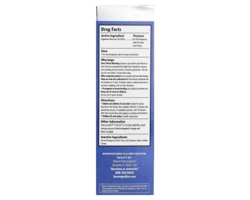 Sovereign Silver, Multi-Symptom Sore Throat Spray, 2 fl oz (59 ml) Sovereign Silver, Multi-Symptom Sore Throat Spray, 2 fl oz (59 ml)