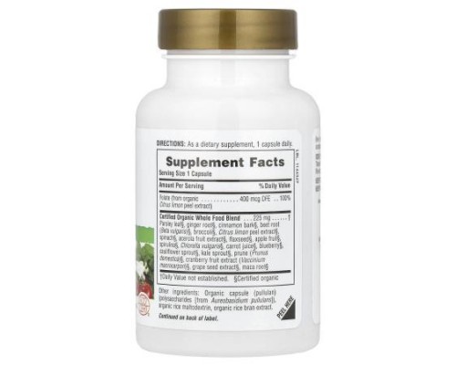 NaturesPlus, Source of Life®, Garden, Folate, 60 Vegan Capsules NaturesPlus, Source of Life®, Garden, Folate, 60 Vegan Capsules