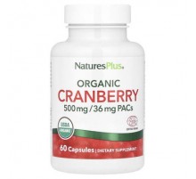 NaturesPlus, Organic Cranberry, 60 Capsules (250 mg per Capsule)