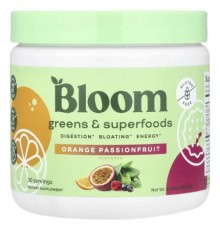 Bloom, Greens & Superfoods, Orange Passionfruit, 6.45 oz (183.6 g)