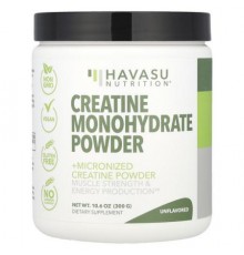 Havasu Nutrition, Creatine Monohydrate Powder, Unflavored, 10.06 oz (300 g)