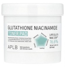 APLB, Glutathione Niacinamide, Toner Pad, 60 Pads, 3.38 fl oz (100 ml)