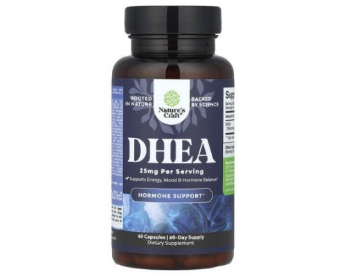 Nature's Craft, DHEA, 25 mg, 60 Capsules Nature's Craft, DHEA, 25 mg, 60 Capsules