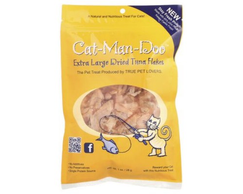 Cat-Man-Doo, Extra Large Dried Tuna Flakes, For Cats, 1 oz (28 g) Cat-Man-Doo, Extra Large Dried Tuna Flakes, For Cats, 1 oz (28 g)
