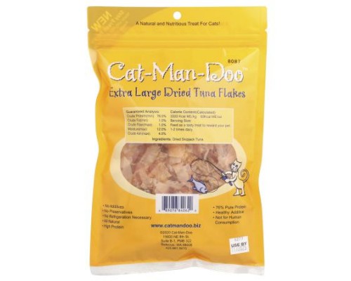 Cat-Man-Doo, Extra Large Dried Tuna Flakes, For Cats, 1 oz (28 g) Cat-Man-Doo, Extra Large Dried Tuna Flakes, For Cats, 1 oz (28 g)