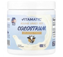Vitamatic, Bovine Grass Fed Colostrum, Unflavored, 2.11 oz (60 g)