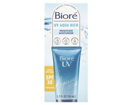 Biore, UV Aqua Rich, Weightless Moisturizer, SPF 30, 1.7 fl oz (50 ml)