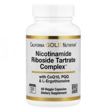 California Gold Nutrition, Nicotinamide Riboside Tartrate (NRT) Complex, 60 Veggie Capsules