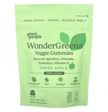 Plant People, WonderGreens®, Veggie Gummies, Green Apple, 60 Gummies