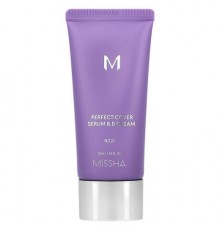 Missha, Perfect Cover Serum B.B Cream, No 21 Light Beige, 1.18 fl oz (35 ml)