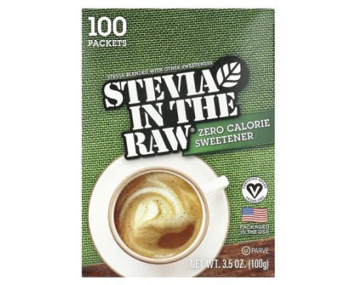 In the Raw, Stevia In The Raw®, Zero Calorie Sweetener, 100 Packets, 3.5 oz (100 g) In the Raw, Stevia In The Raw®, Zero Calorie Sweetener, 100 Packets, 3.5 oz (100 g)