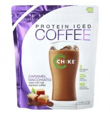 Chike Nutrition, Protein Iced Coffee, Caramel Macchiato, 16.3 oz (462 g)