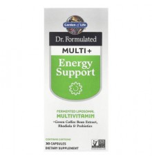 Garden of Life, Dr. Formulated Multi+, Energy Support, 30 Capsules