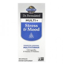Garden of Life, Dr. Formulated Multi+, Stress & Mood, 60 Capsules
