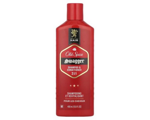 Old Spice, 2 in 1 Shampoo & Conditioner, Swagger, 13.5 fl oz (400 ml)