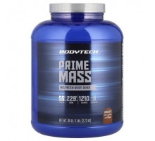 BodyTech, Prime Mass, High Protein Weight Gainer, Chocolate, 6 lbs (2.72 kg)