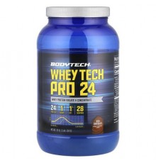 BodyTech, Whey Tech Pro 24, Rich Chocolate, 2 lbs (907 g)