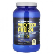 BodyTech, Whey Tech Pro 24, Vanilla Ice Cream, 2 lbs (907 g)