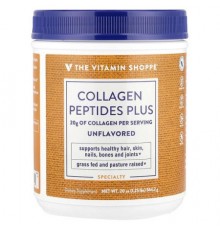 The Vitamin Shoppe, Collagen Peptides Plus, Unflavored, 20 oz (564.2 g)