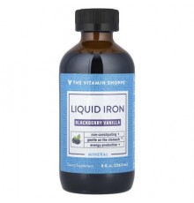 The Vitamin Shoppe, Liquid Iron, Blackberry Vanilla , 8 fl oz (236.5 ml)