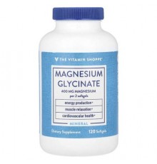 The Vitamin Shoppe, Magnesium Glycinate, 120 Softgel (200 mg per Softgel)
