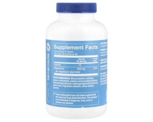 The Vitamin Shoppe, Magnesium Glycinate, 180 Tablets (200 mg per Tablet) (Discontinued Item)