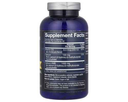 BodyTech, HMB + Vitamin D3, 360 Capsules BodyTech, HMB + Vitamin D3, 360 Capsules