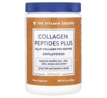 The Vitamin Shoppe, Collagen Peptides Plus, Unflavored, 10 oz (283 g)