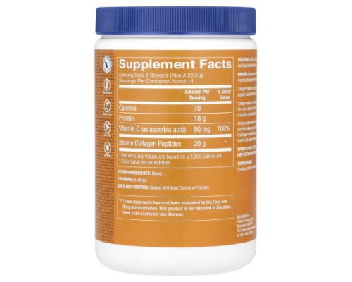 The Vitamin Shoppe, Collagen Peptides Plus, Unflavored, 10 oz (283 g)