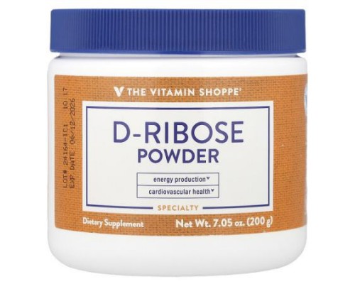 The Vitamin Shoppe, D-Ribose Powder , 7.05 oz (200 g) The Vitamin Shoppe, D-Ribose Powder , 7.05 oz (200 g)