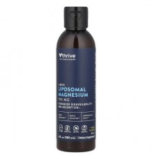 Vthrive, Liquid Liposomal Magnesium, Lemon, 100 mg , 6 fl oz (180 ml)