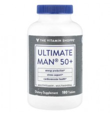 The Vitamin Shoppe, Ultimate Man® 50+, Multivitamin & Multimineral, 180 Tablets