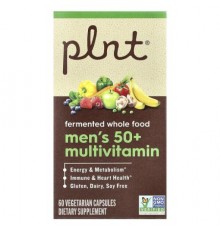Plnt, Men's 50+ Multivitamin, 60 Vegetarian Capsules