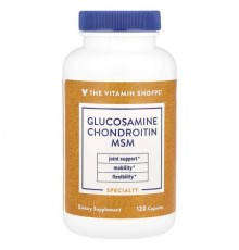The Vitamin Shoppe, Glucosamine Chondroitin MSM, 120 Capsule