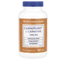 The Vitamin Shoppe, Carnipure® L-Carnitine, 1,000 mg, 100 Tablets