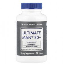 The Vitamin Shoppe, Ultimate Man® 50+, Multivitamin & Multimineral, 90 Tablets