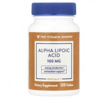 The Vitamin Shoppe, Alpha Lipoic Acid, 120 Tablets