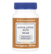 The Vitamin Shoppe, Alpha Lipoic Acid, 120 Tablets