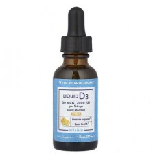 The Vitamin Shoppe, Liquid Vitamin D3, Citrus, 50 mcg (2,000 IU), 1 fl oz (30 ml)