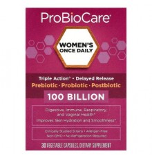 ProBioCare, Women's Once Daily Probiotic, 100 Billion, 30 Vegetable Capsules