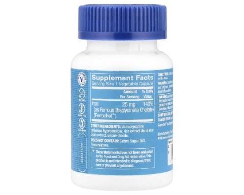 The Vitamin Shoppe, Comfort Iron®, 25 mg , 90 Vegetable Capsules
