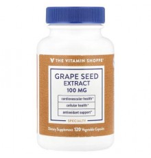 The Vitamin Shoppe, Grape Seed Extract, 100 mg, 120 Vegetable Capsules