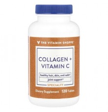 The Vitamin Shoppe, Collagen + Vitamin C, 120 Tablets